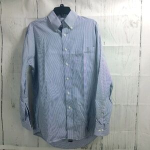 Member's Mark Blue White Stripe Shirt 15/33